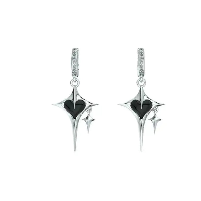 Black Heart Chain & Necklace