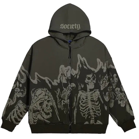 Burning Skeletons Hoodie