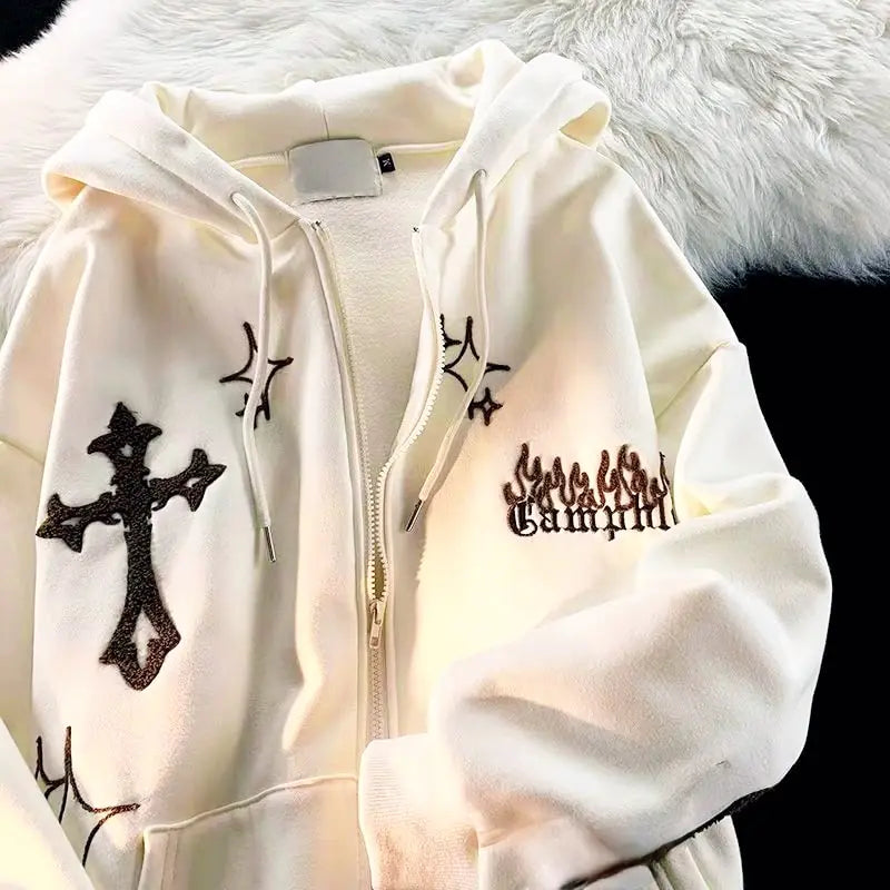 Divine Glow Zip Hoodie
