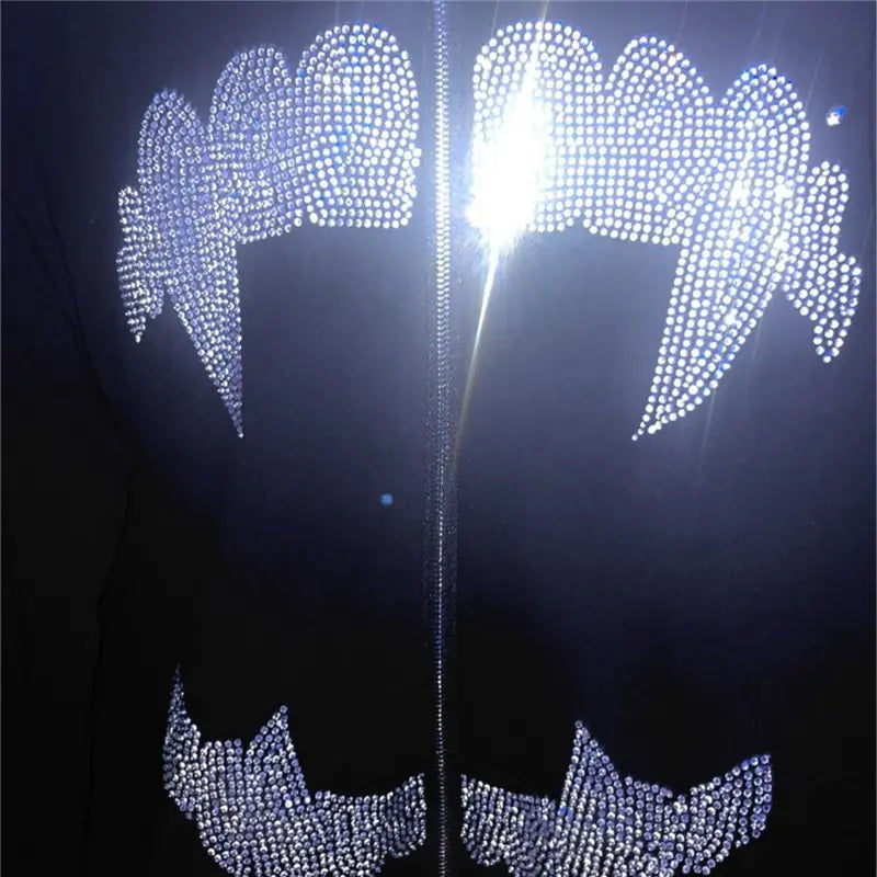 Rhinestone Vampire Hoodie