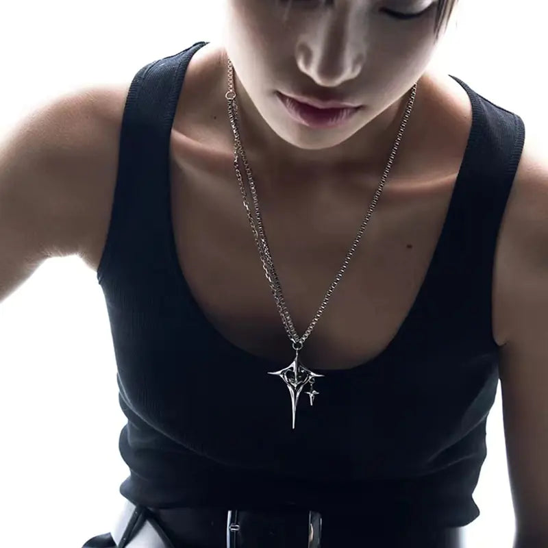 Black Heart Chain & Necklace