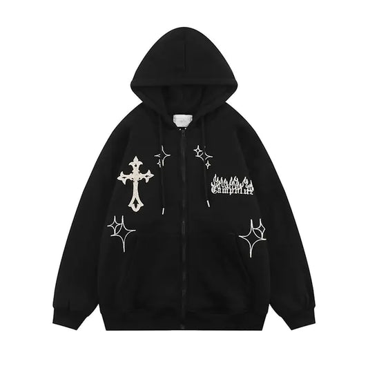 Divine Glow Zip Hoodie