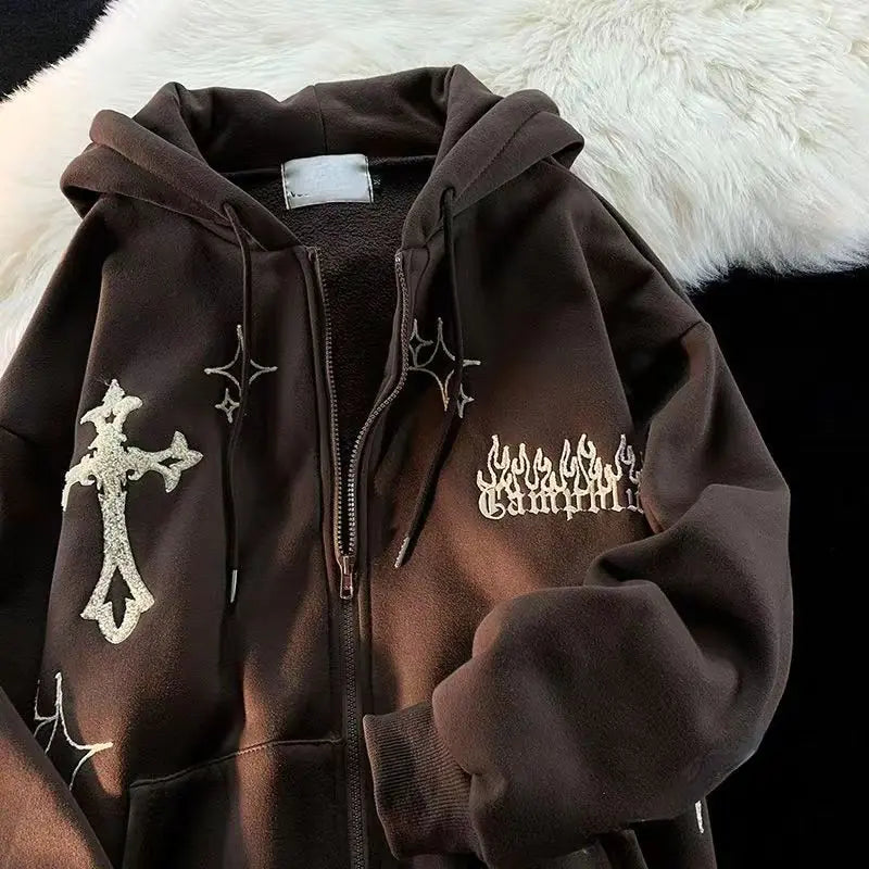 Divine Glow Zip Hoodie