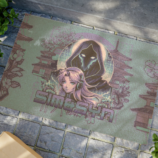 Neon Lotus Doormat