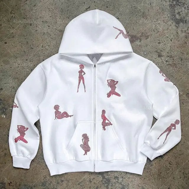 Stripper Rhinestone Hoodie