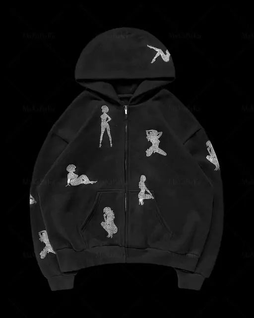 Stripper Rhinestone Hoodie