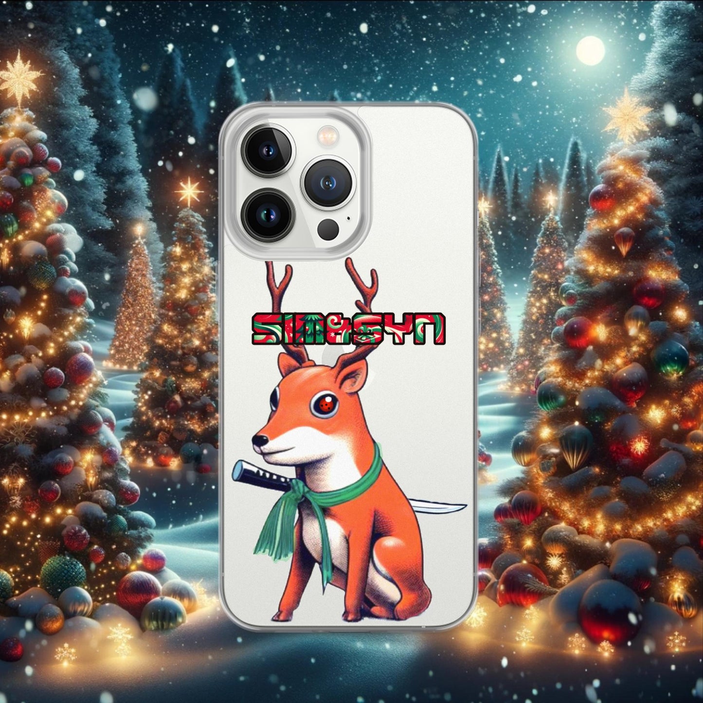 The Red-Eyed Reindeer iPhone Case