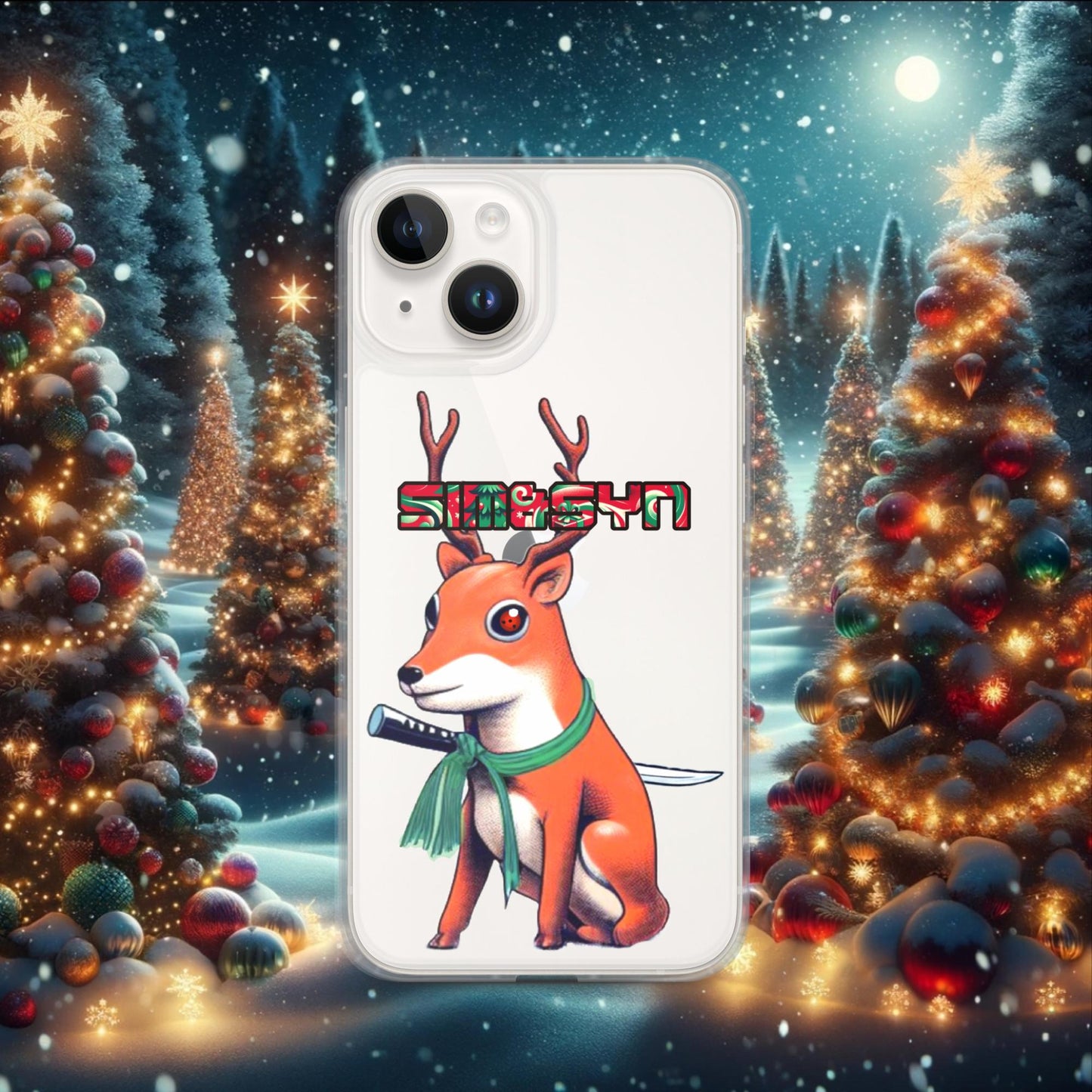 The Red-Eyed Reindeer iPhone Case