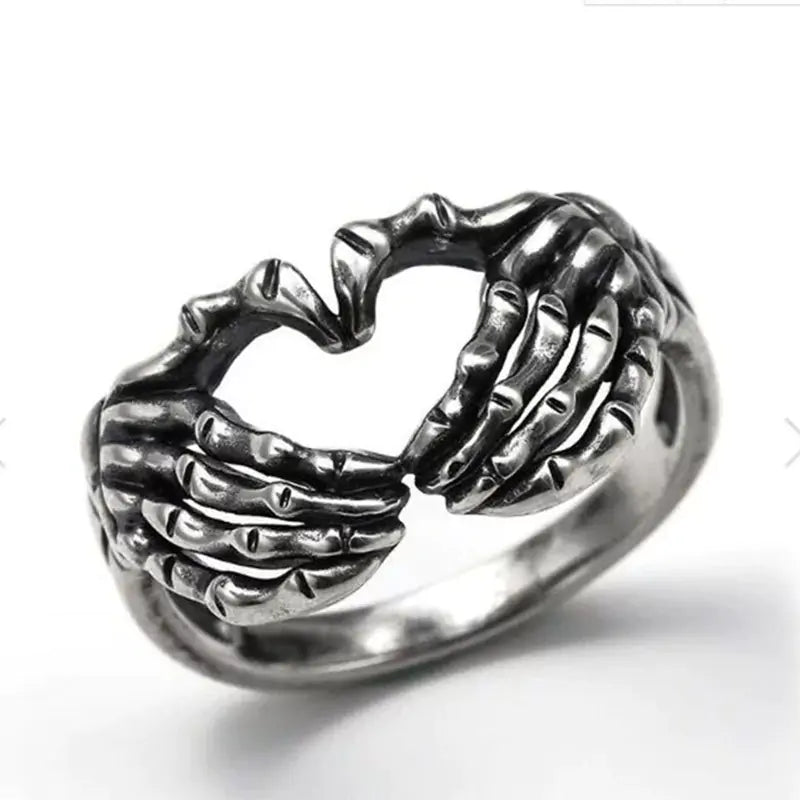 Skeleton Heart Ring