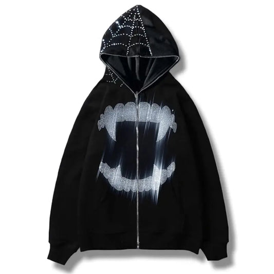 Rhinestone Vampire Hoodie