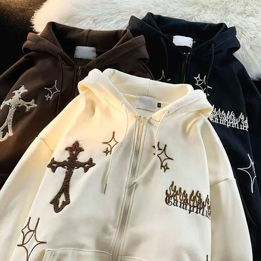 Divine Glow Zip Hoodie